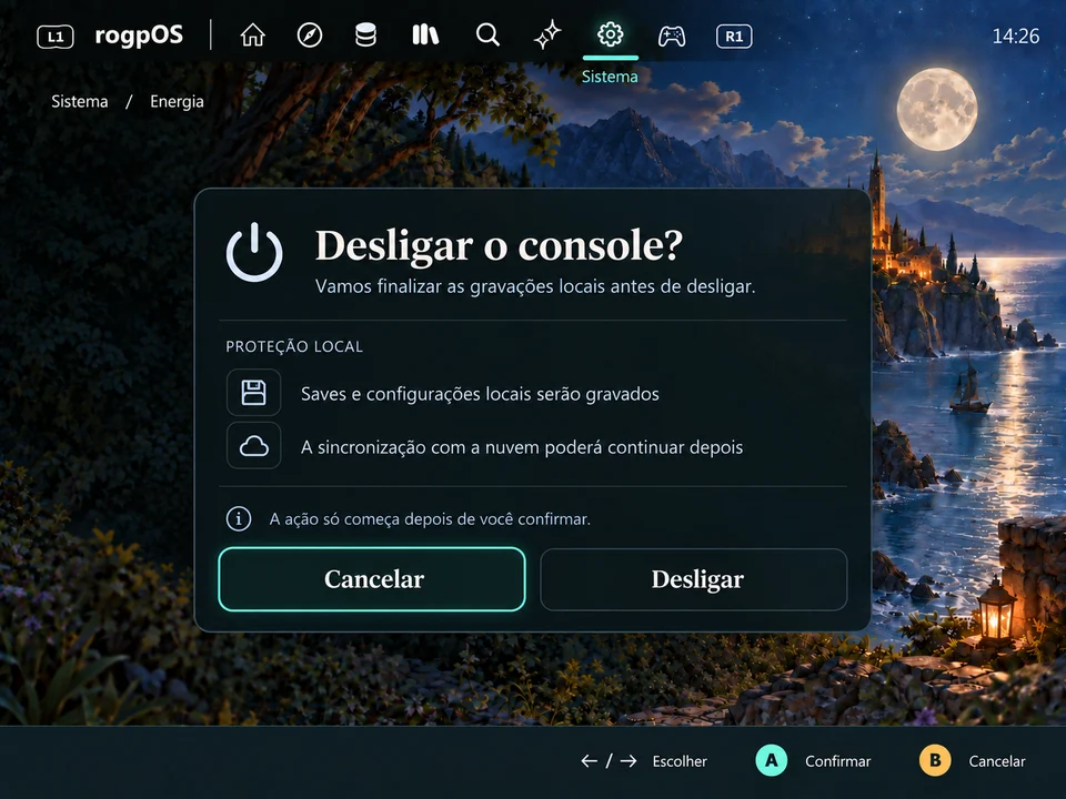 Confirmação para desligar · 1024x768