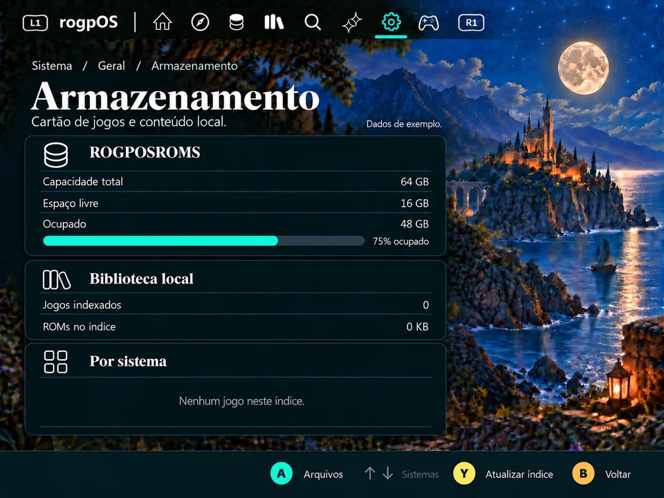 Armazenamento: vazio · 640x480